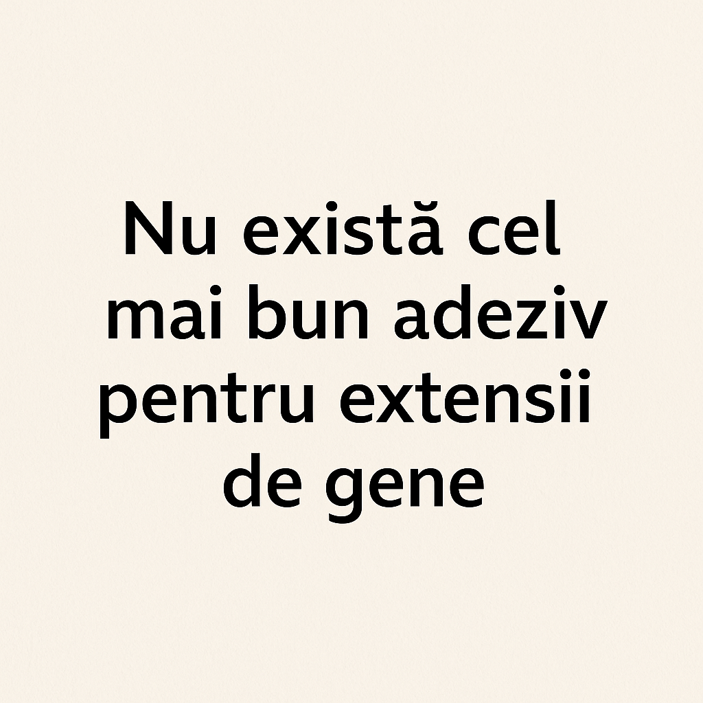 nu exista cele mai bun adeziv de gene 